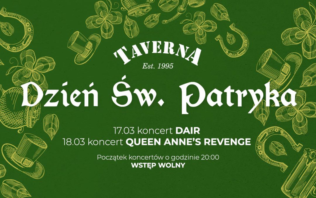 Dzień Świętego Patryka 17.03-18.03.2023